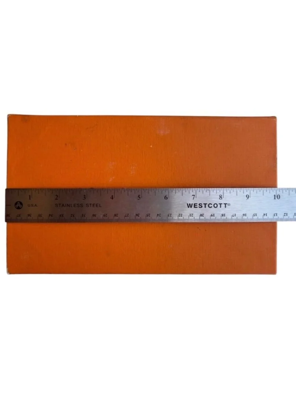 Louis Vuitton Orange Box & Beige Dust Cover Blue Logo 10 1/8